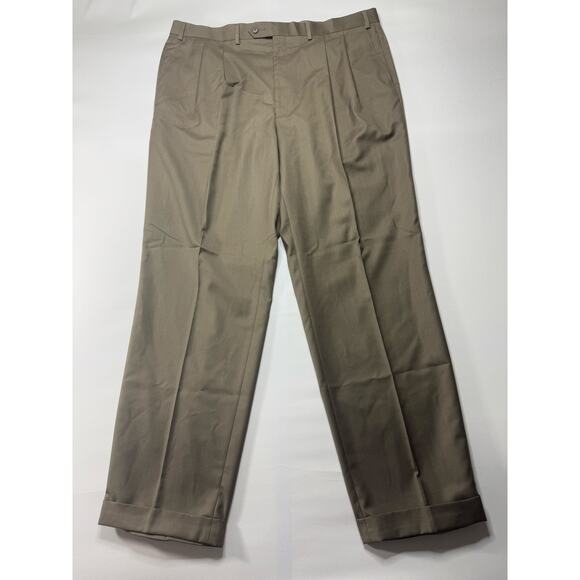 Lauren Ralph Lauren Other - NWT Lauren Ralph Lauren Men's Pleated Cuffed Brown Gray Dress Pants - Size 40x32
